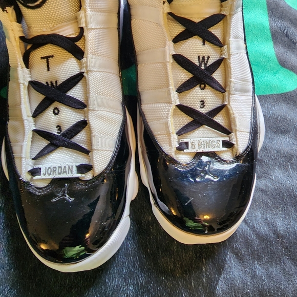 Jordan 6 Ring size 10 white and black Mens or 11 1/5 Women's NO BOX USED - Picture 3 of 10